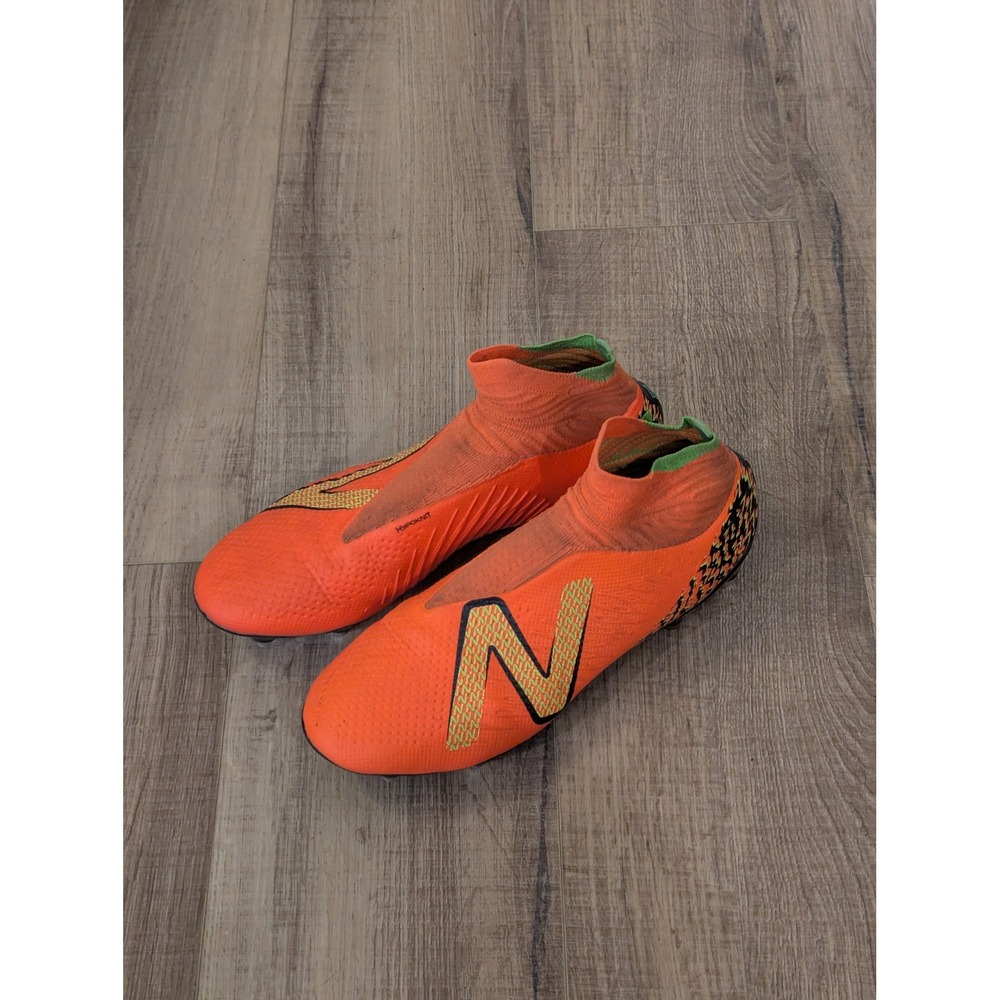 New Balance Tekela V4 Pro SG Soccer Cleats Mens 10 Orange Hypoknit ST1SDF4